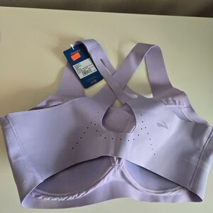 Brooks Dare Crossback Run Bra Violet Dash Workout 38DDE US New/Imperfect
